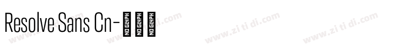 Resolve Sans Cn字体转换 Resolve Sans Cn字体转换